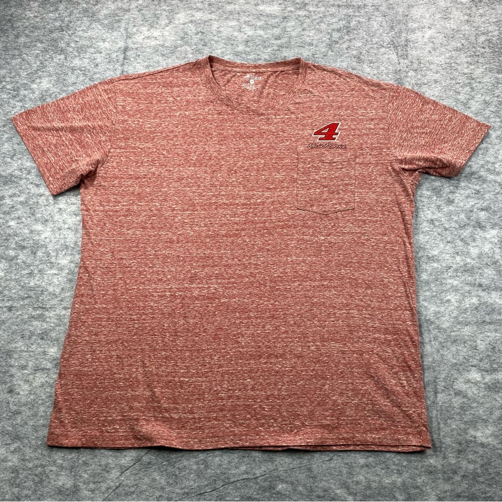 Nascar Mens Kevin Harvick # 4 Red/White Short Sleeve Crew Neck‎ T-Shirt Size XXL
